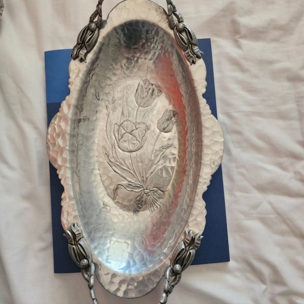 Vintage Hand Wrought Relish Tray 404